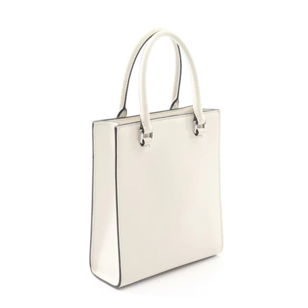 Prada Leather White Handbag Embossed